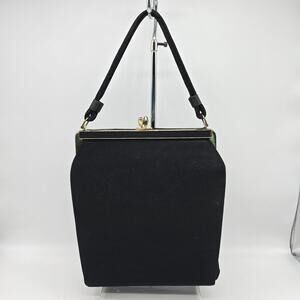 Vintage 50's 40's PB USA Clutch Handbag Evening Purse Handbag Party Black